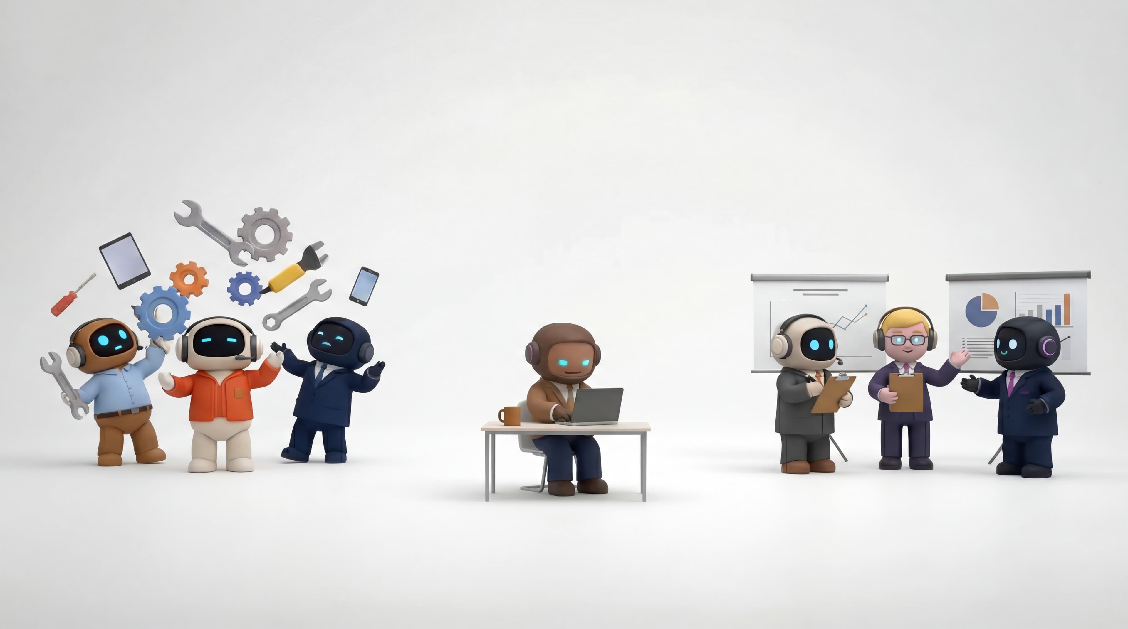 AI employees working across business tools