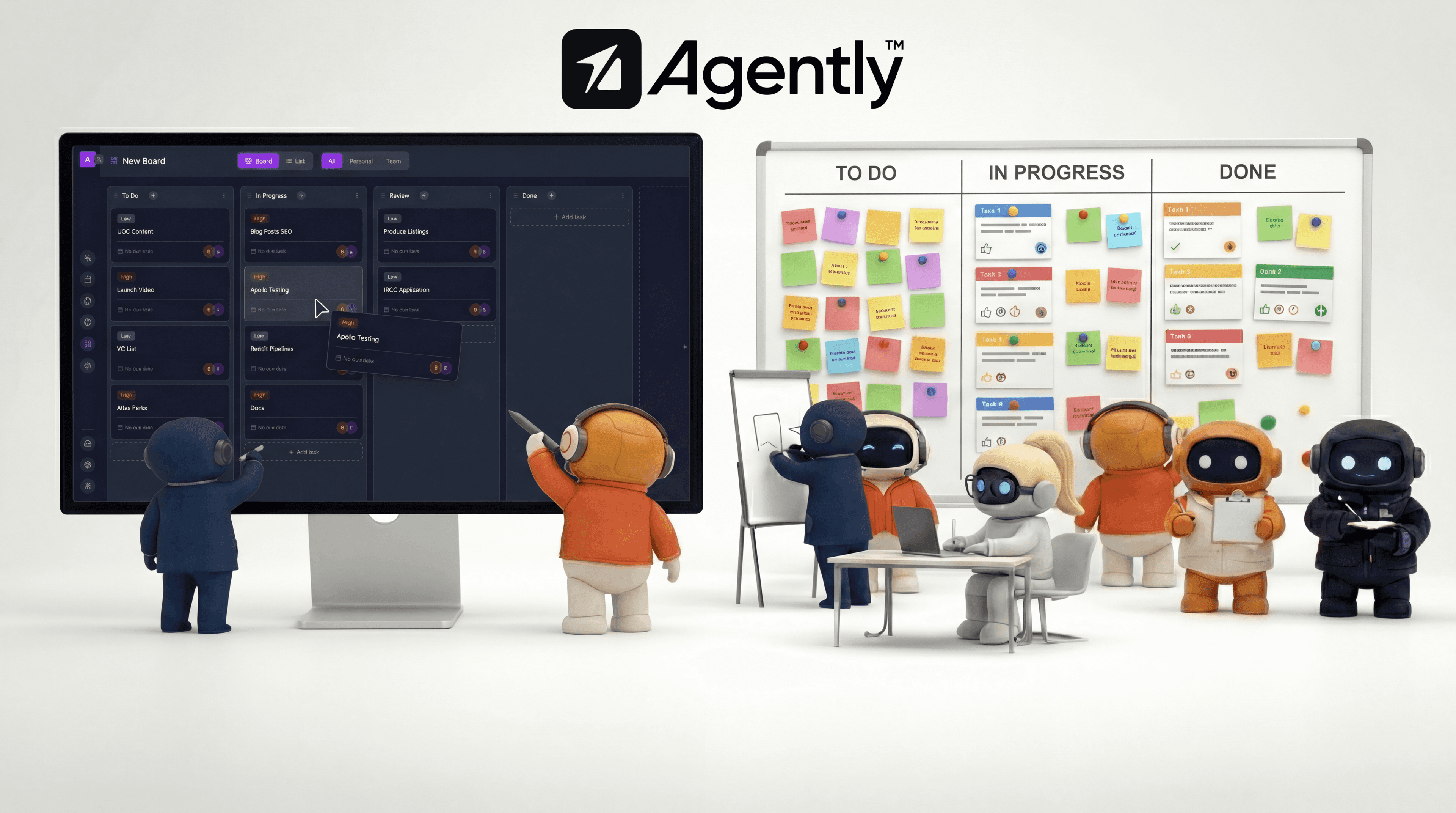 AI and automation illustration for agently notion ai alternative